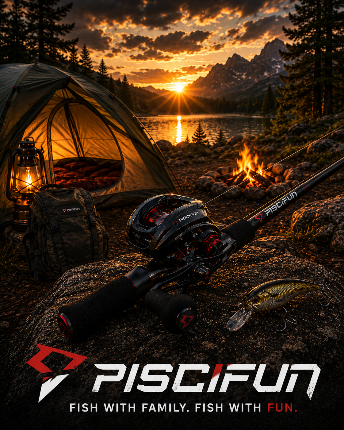Piscifun fishing rods, reels, and tackle recommended by Team Moore Outdoors
