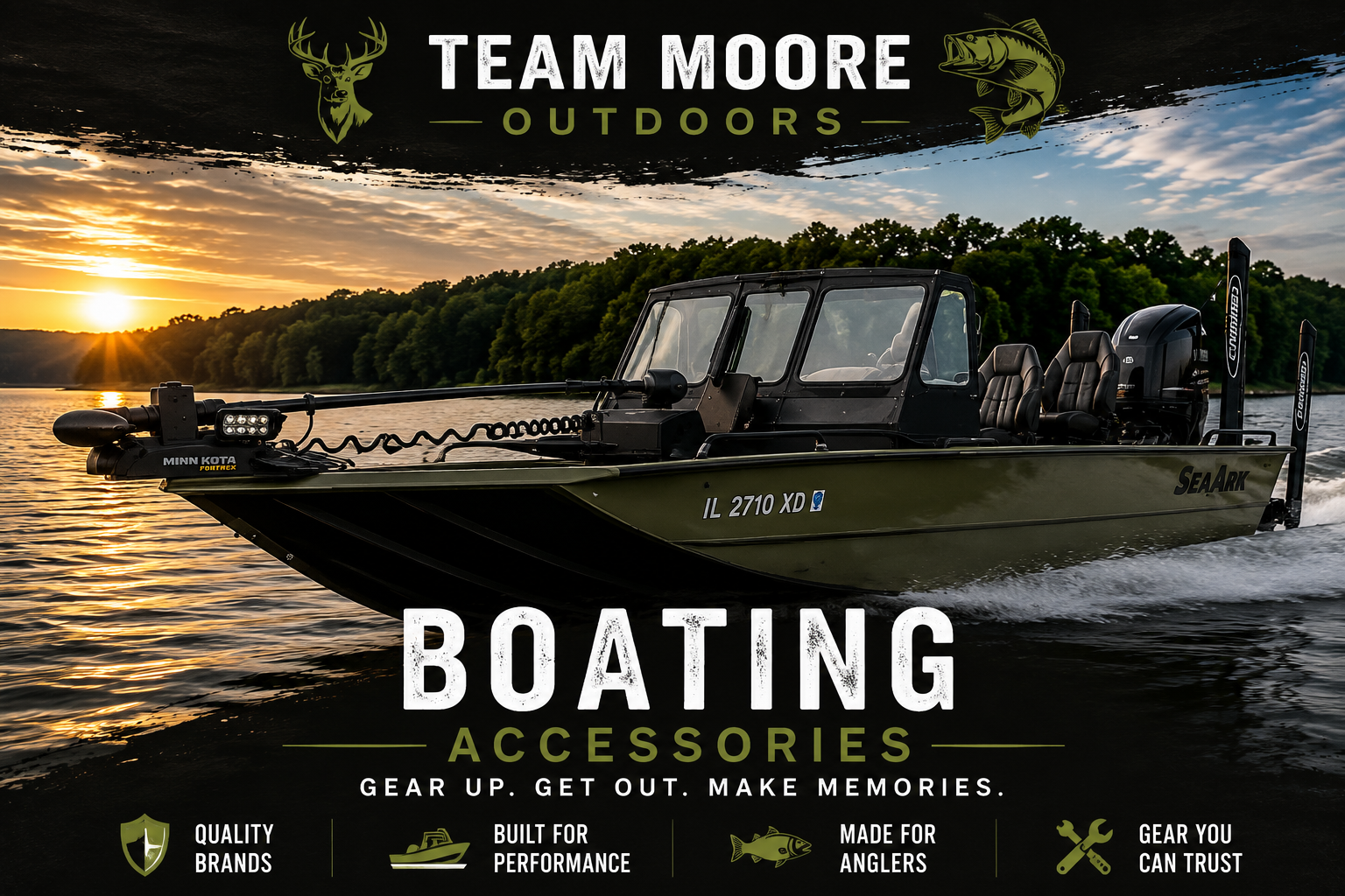 Boating accessories and marine gear recommended by Team Moore Outdoors