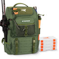 KastKing KarryAll Tackle Backpack with Rod Holders 4 Tackle Boxes
