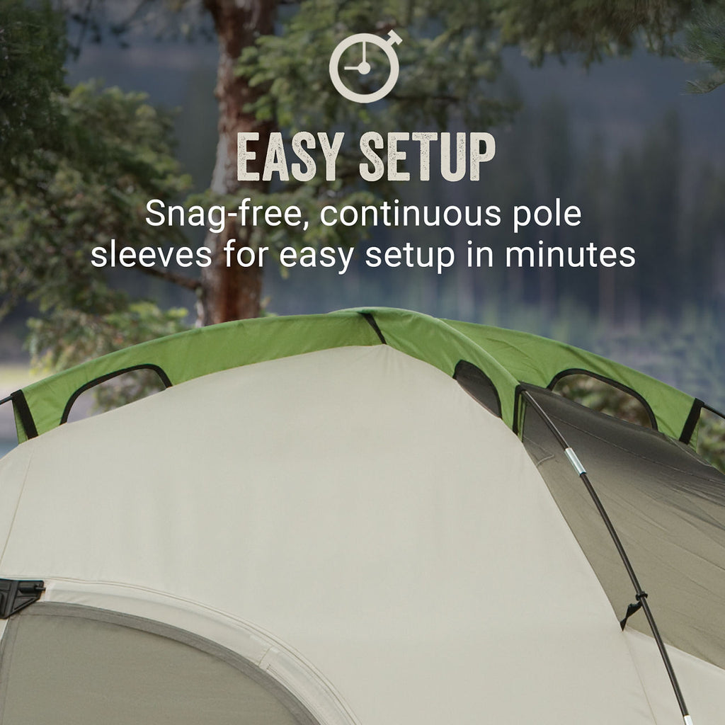 Coleman Montana™ 8-Person Tent | 16 ft x 7 ft | Palm Green