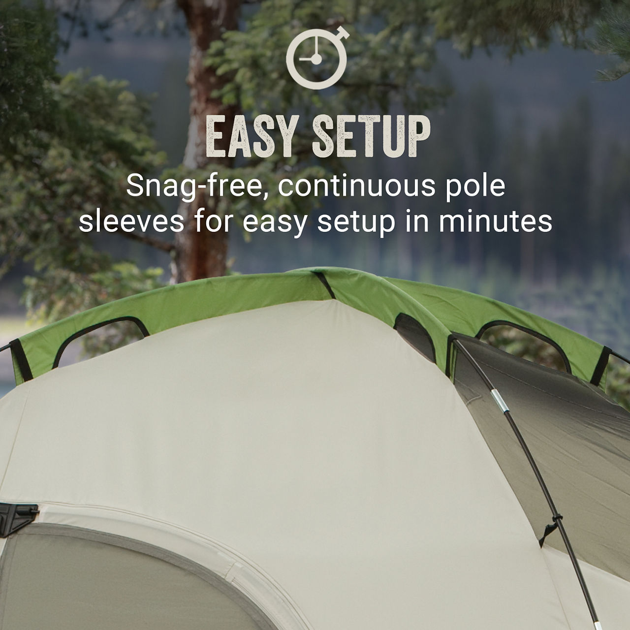 Coleman Montana™ 8-Person Tent | 16 ft x 7 ft | Palm Green