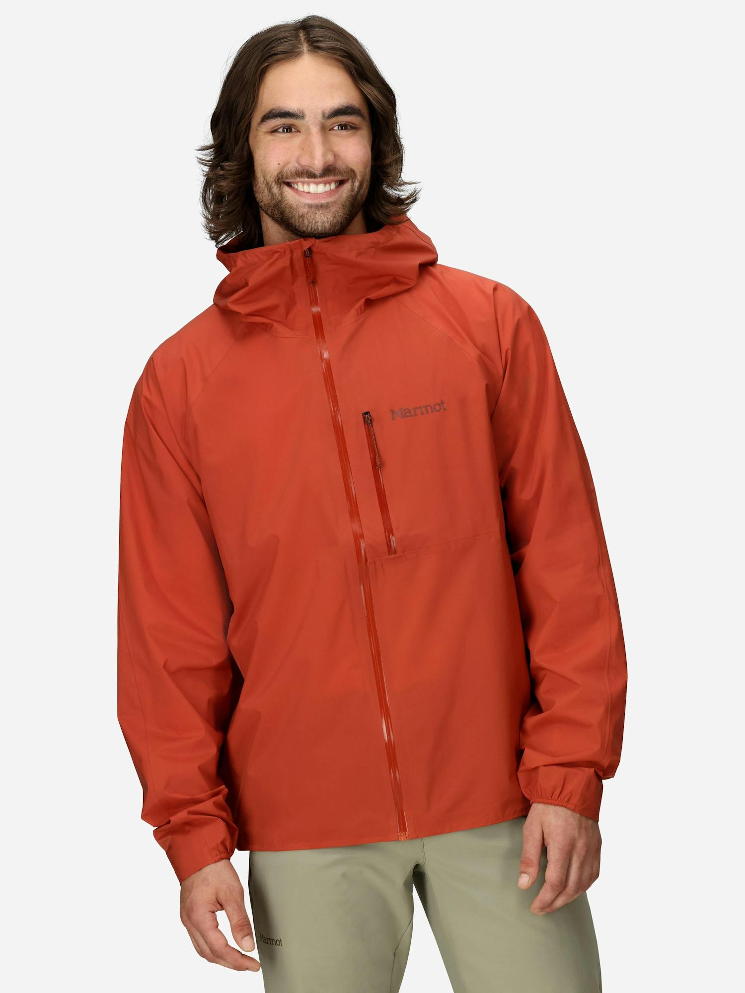 Marmot Men's Superalloy Bio Rain Jacket (Fall 2025) in Sumac