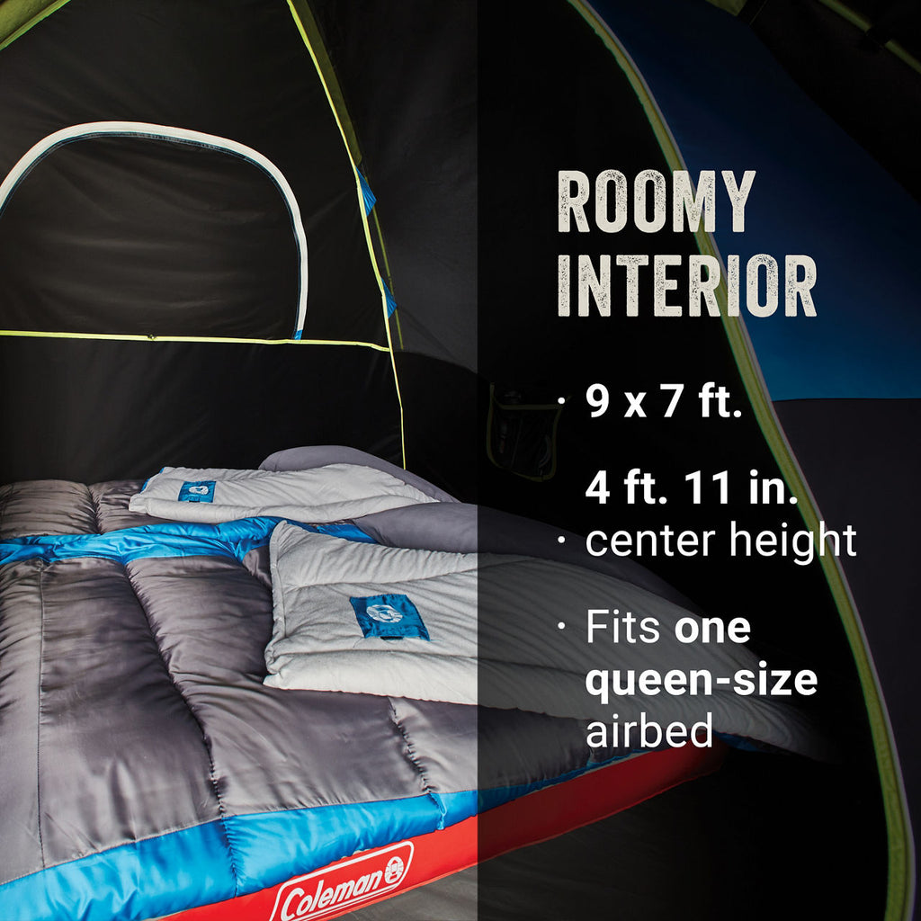 Coleman 4-Person Dark Room Sundome Tent | 9 ft x 7 ft