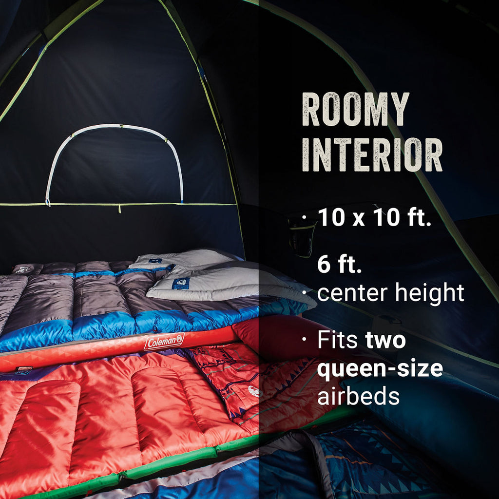 Coleman 6-Person Dark Room Sundome Tent | 10 ft x 10 ft