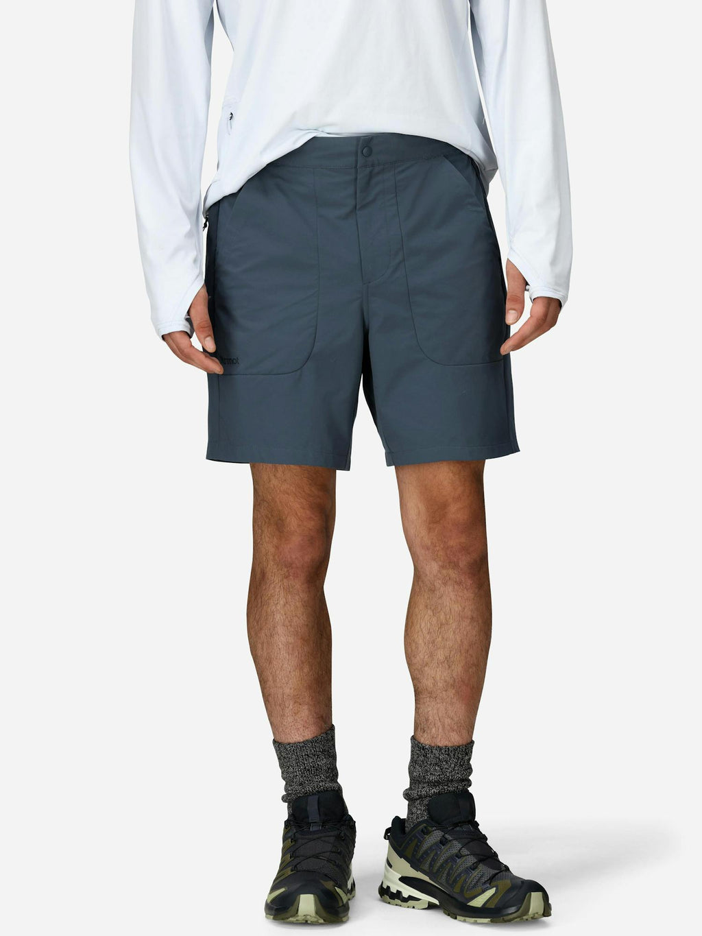 Marmot Men's AirExchange UPF 40 Shorts 7" (Spring 2026) in Thunderhead