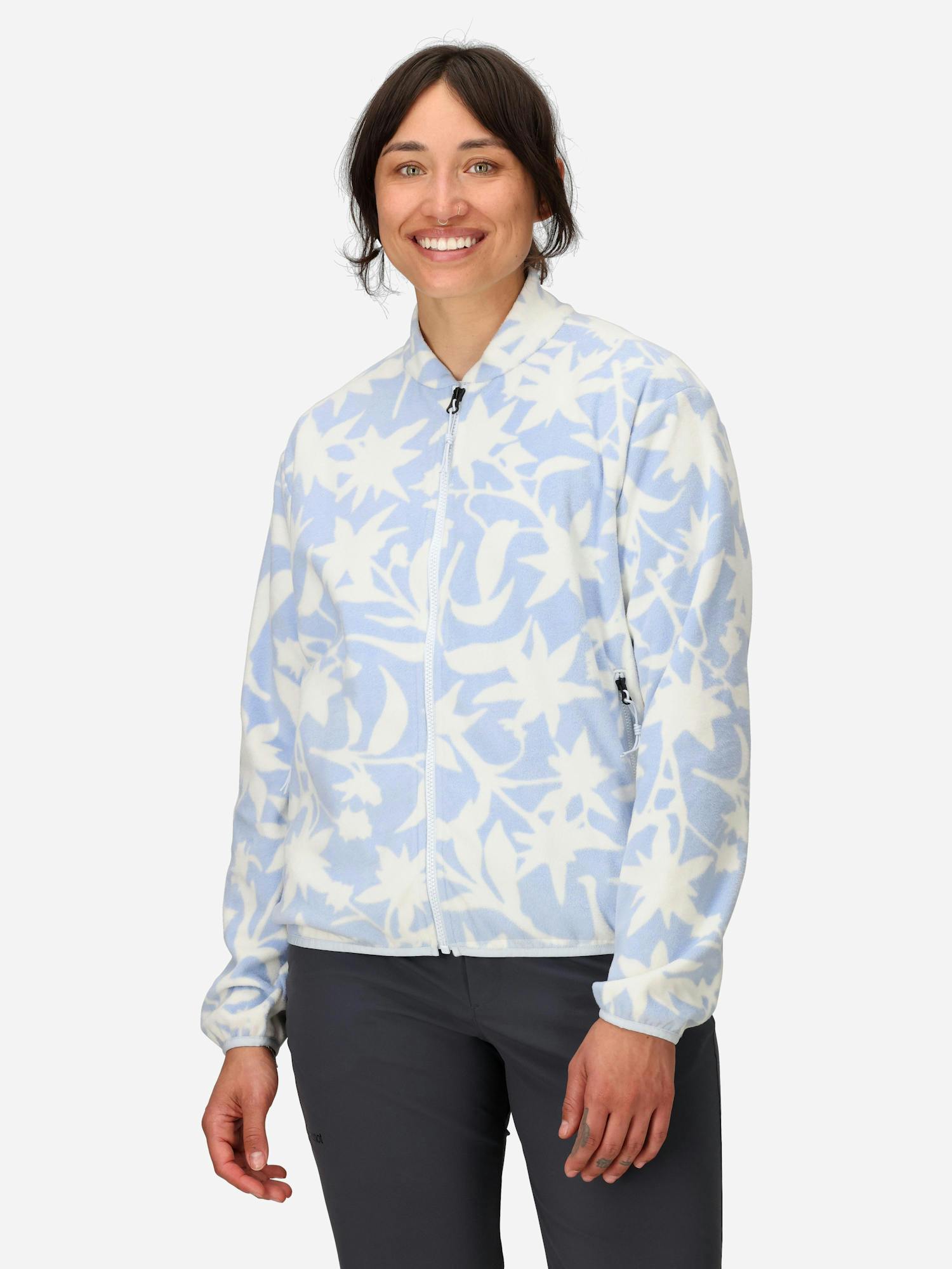 Marmot Women’s Felton Ultra Soft Fleece Full-Zip Jacket (Fall 2025) in Vapor Winter Floral