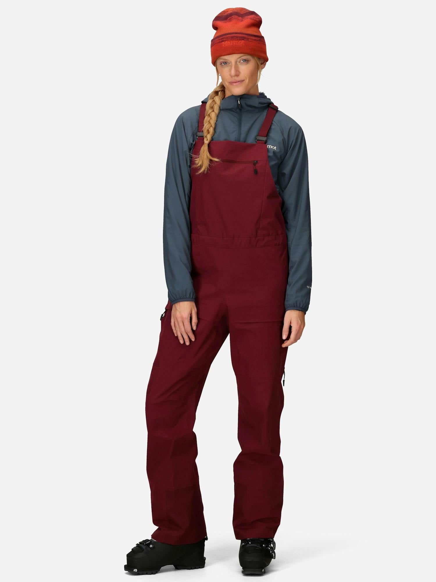 Marmot Women’s GORE-TEX® Orion Bibs (Fall 2025) in Acai Berry