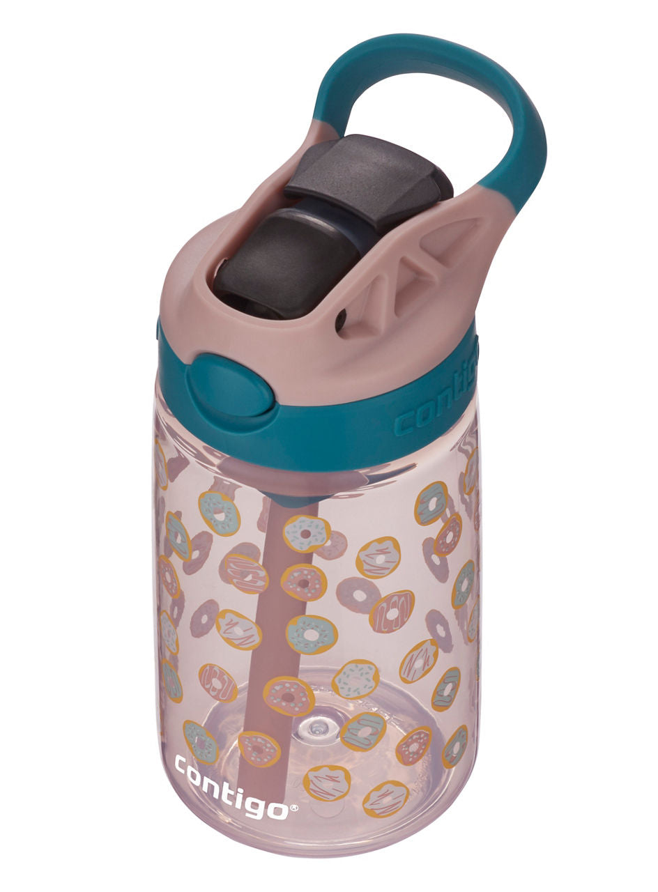 Contigo® Kids Straw Water Bottle with AUTOSPOUT® Lid | 14oz | Doughnuts