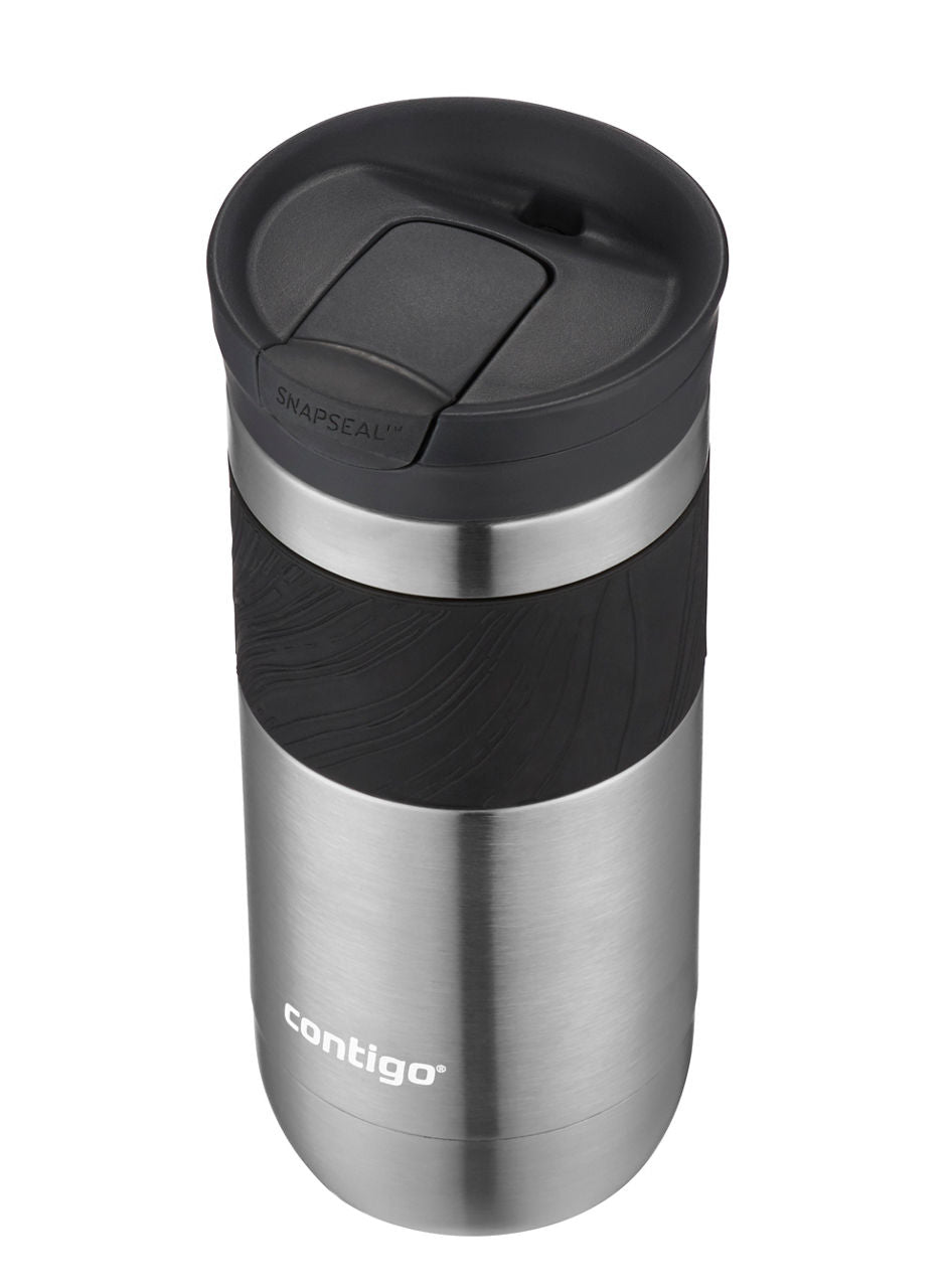 Contigo® Byron 2.0 Stainless Steel Travel Mug with SNAPSEAL™ Lid and Grip | 16oz | Cup Holder