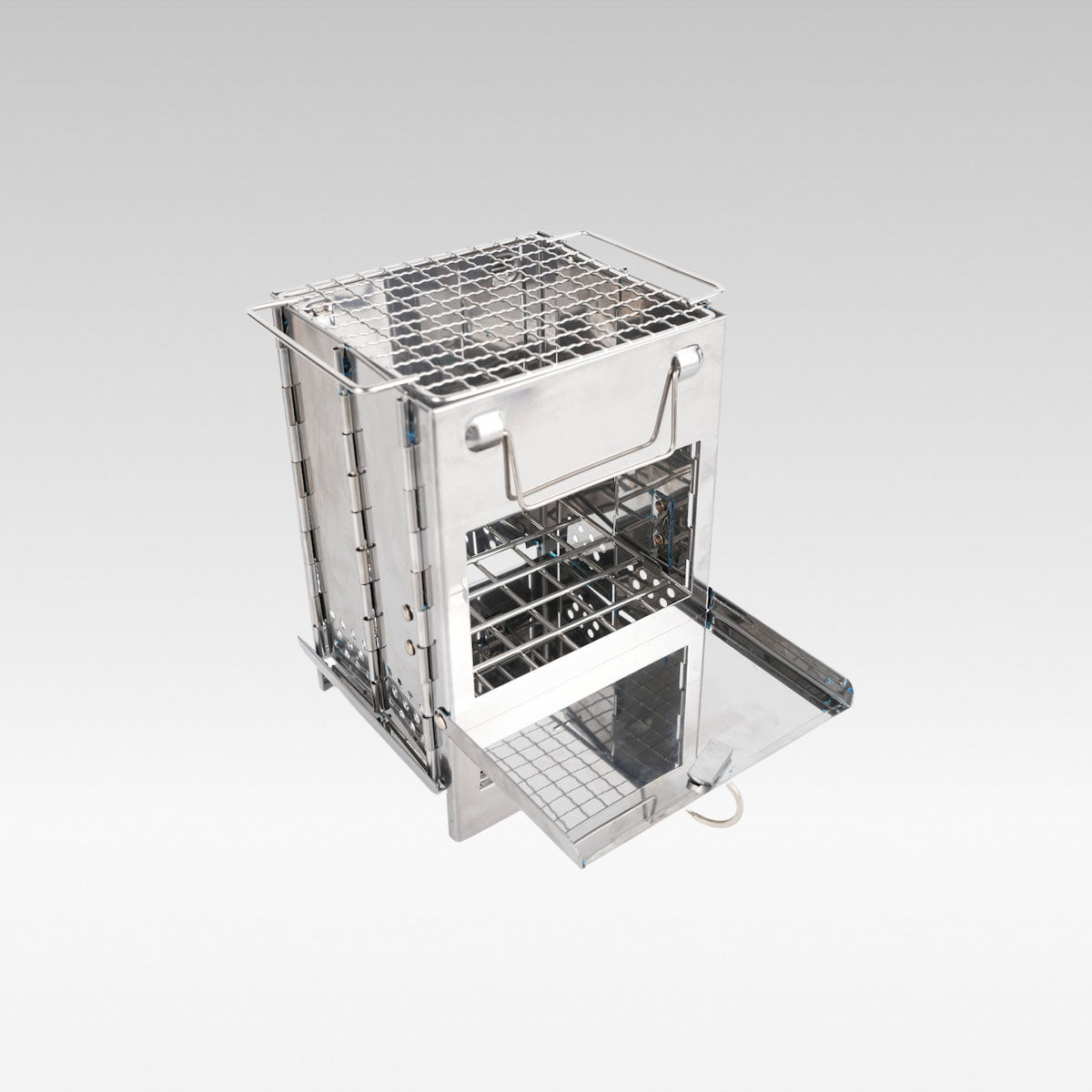 Folding Portable Wood Burning Stove – Multi-Fuel Cooking