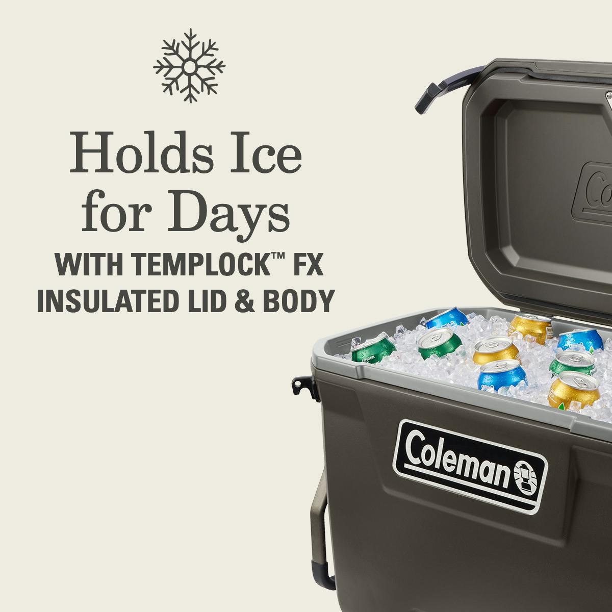 Coleman Convoy™ Series 65-Quart Cooler With Wheels | Walnut