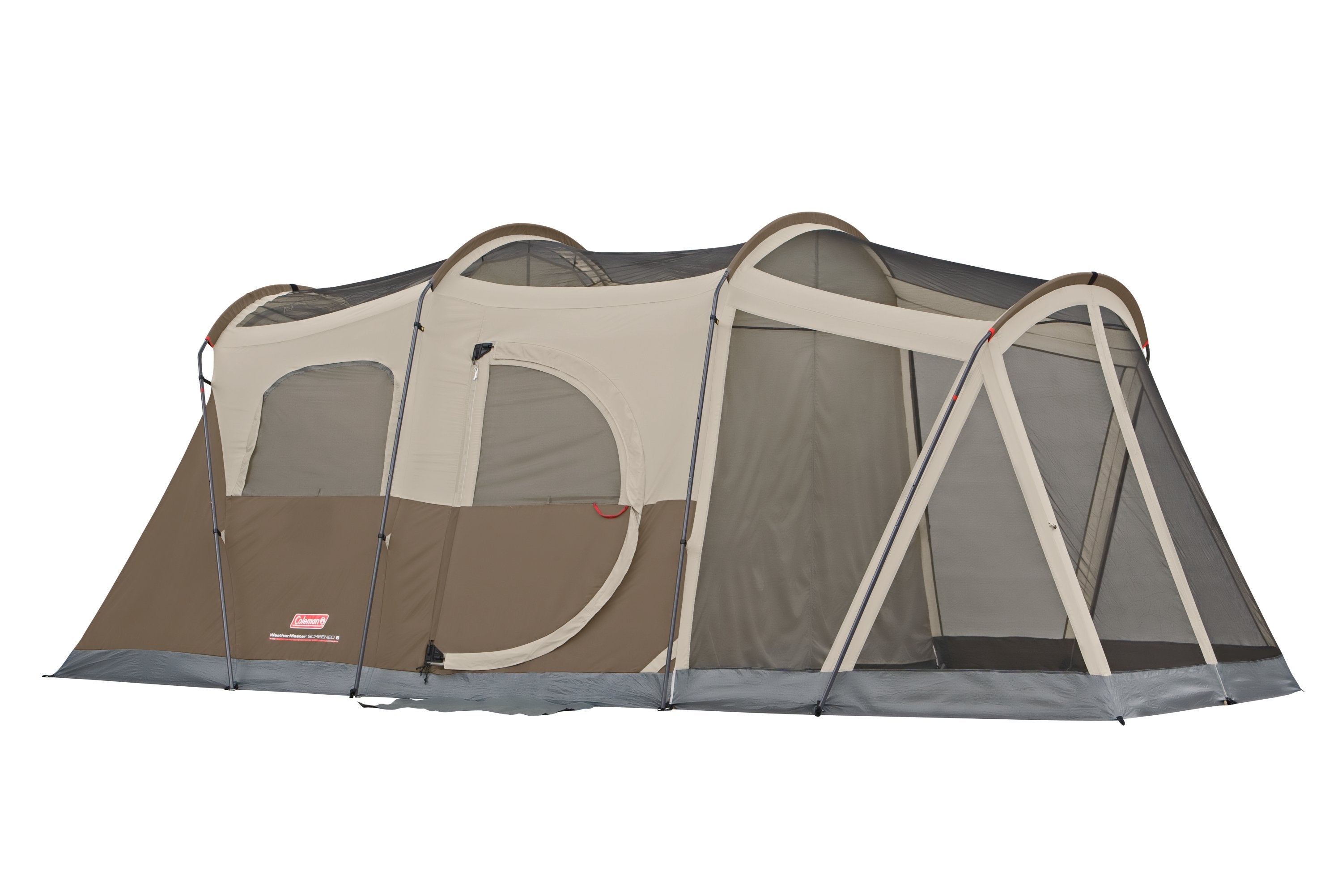 Coleman WeatherMaster® 6-Person Tent with Screen Room | 11 ft x 9 ft x 6 ft | Brown