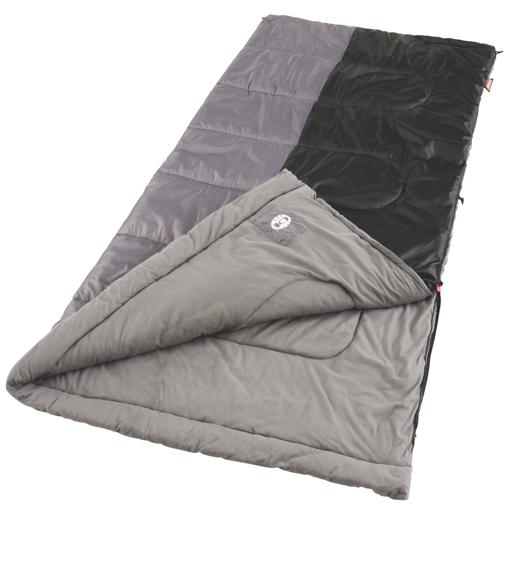 Coleman Biscayne™ 40°F Big And Tall Sleeping Bag | Black & Grey