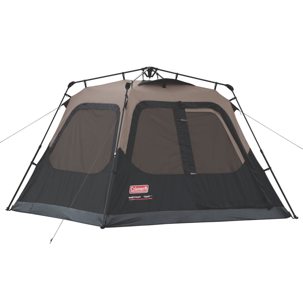 Coleman 4-Person Cabin Camping Tent with Instant Setup | 8 x 7 ft | Black