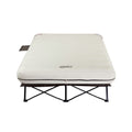 Coleman Airbed Cot - Queen | 78"L x 59"W x 22"H,"eComFeature12"BenefitLong":"Carry bag | White | Cup Holder
