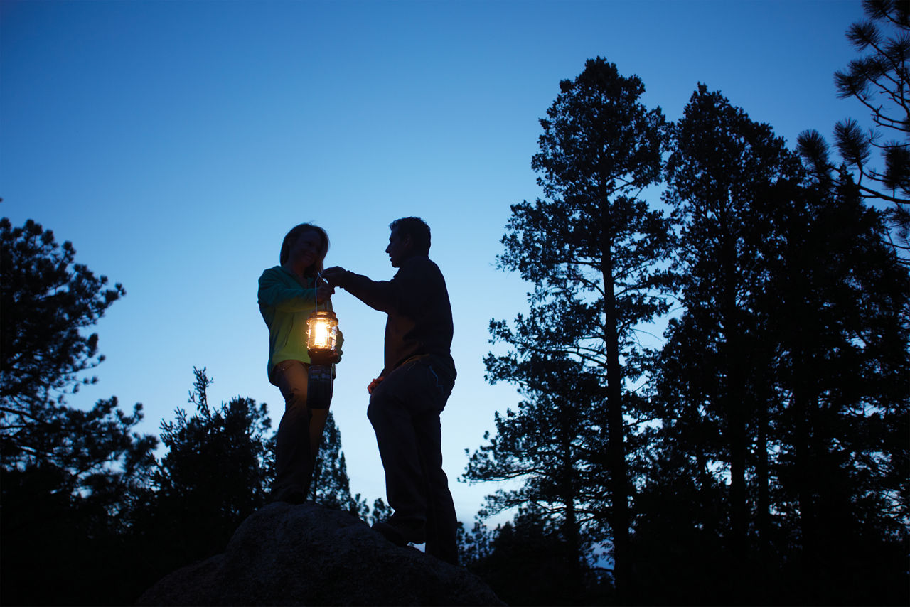 Coleman NorthStar® 1500 Lumens 1-Mantle Propane Lantern | Green | Push-Button Ignition