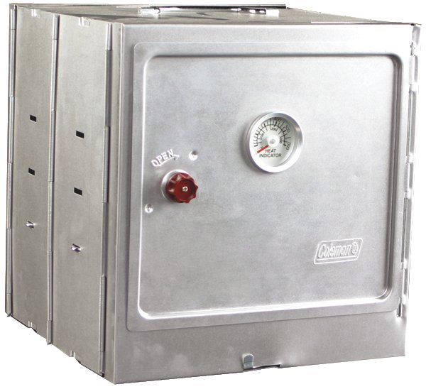 Coleman Portable Camping Oven | 13.5"L x 12.9"W x 3.3"H,"eComFeature6"BenefitLong":"WARRANTY: 1-year limited warranty | Silver