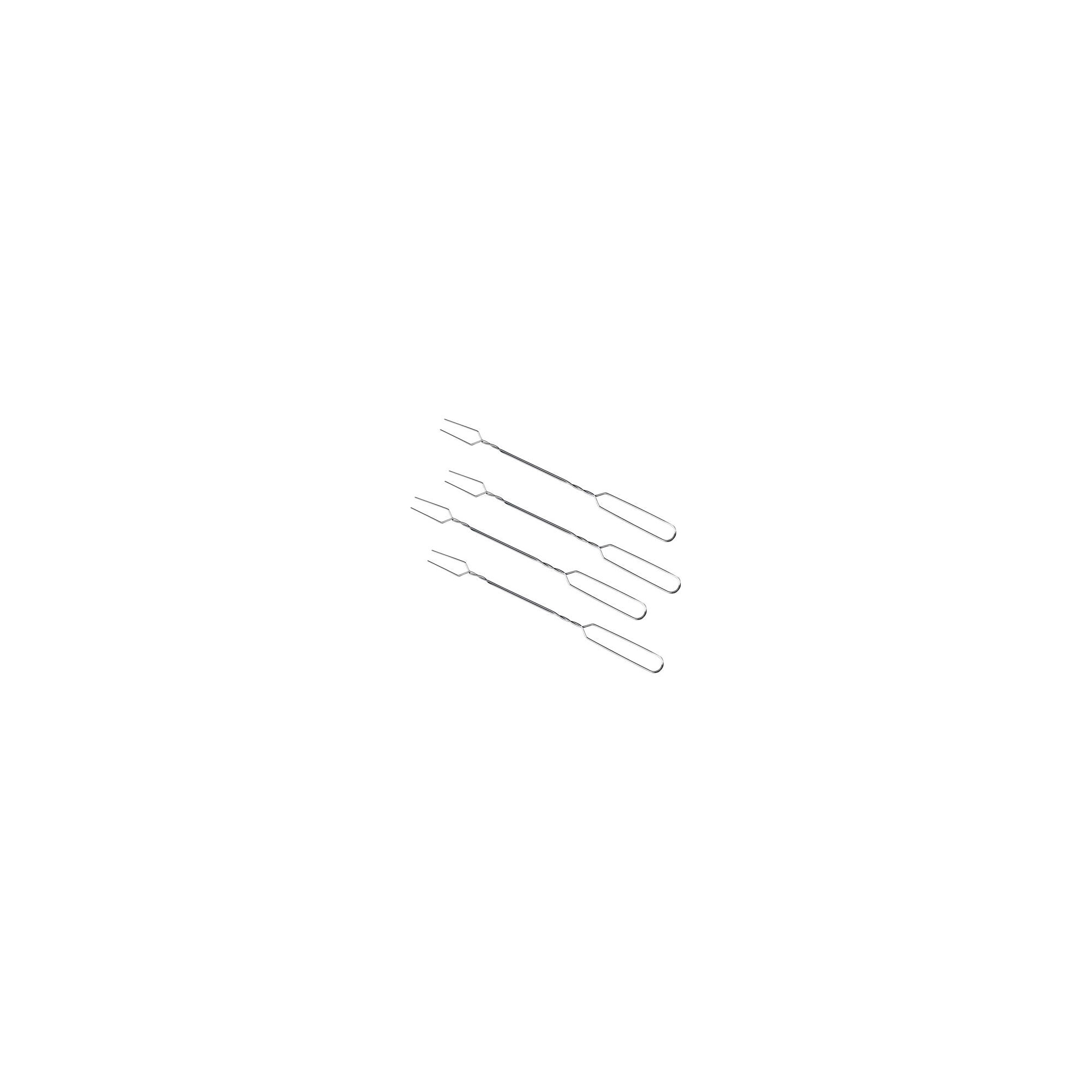 Coleman 20-Inch Metal Skewer Toaster Forks | Set of 4 | Silver
