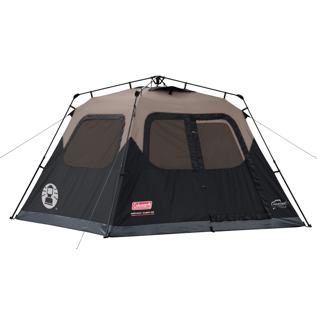 Coleman 6-Person Instant Cabin | 10 x 9 ft | Black & Grey