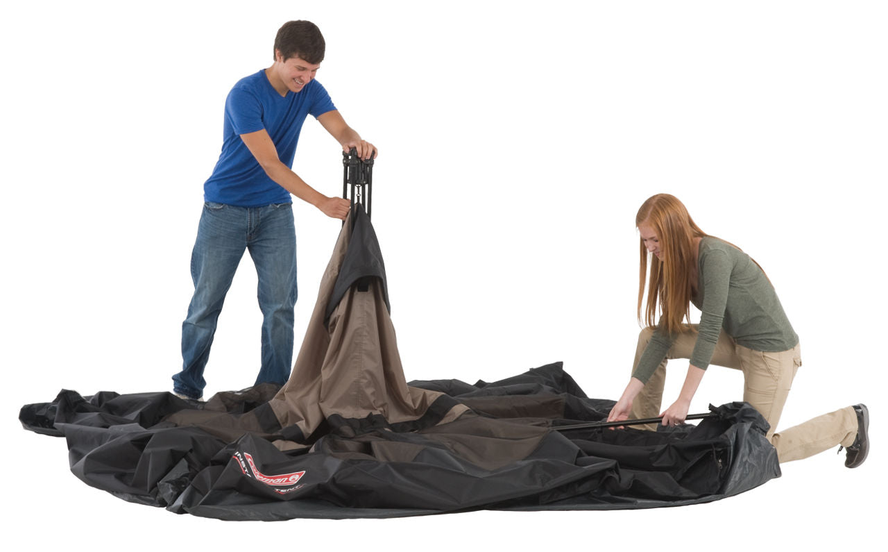 Coleman 6-Person Instant Cabin | 10 x 9 ft | Black & Grey