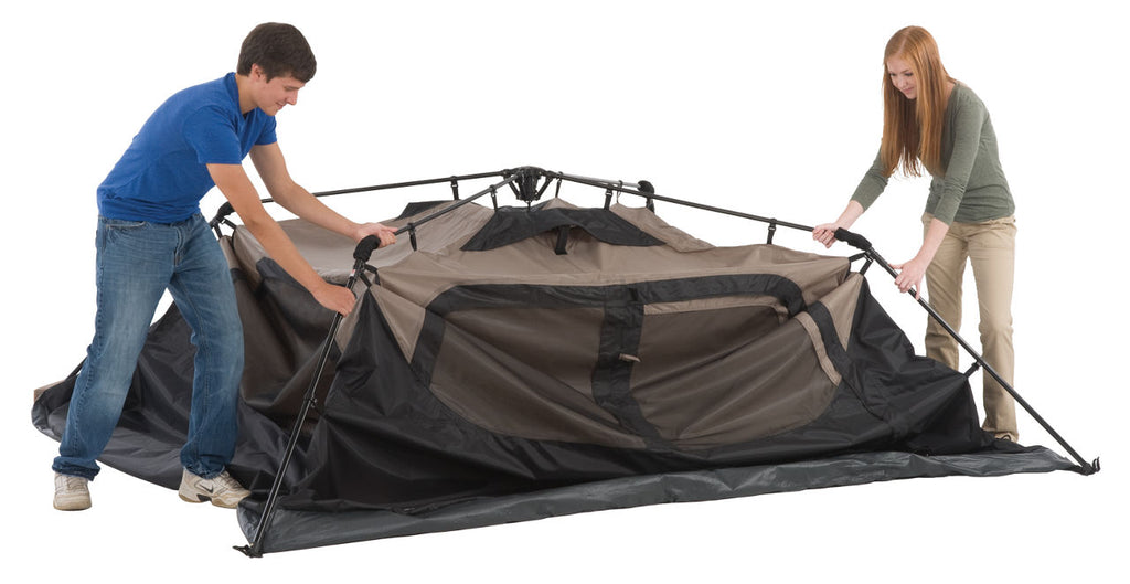Coleman 6-Person Instant Cabin | 10 x 9 ft | Black & Grey