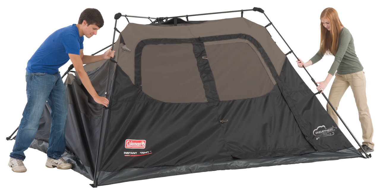 Coleman 6-Person Instant Cabin | 10 x 9 ft | Black & Grey