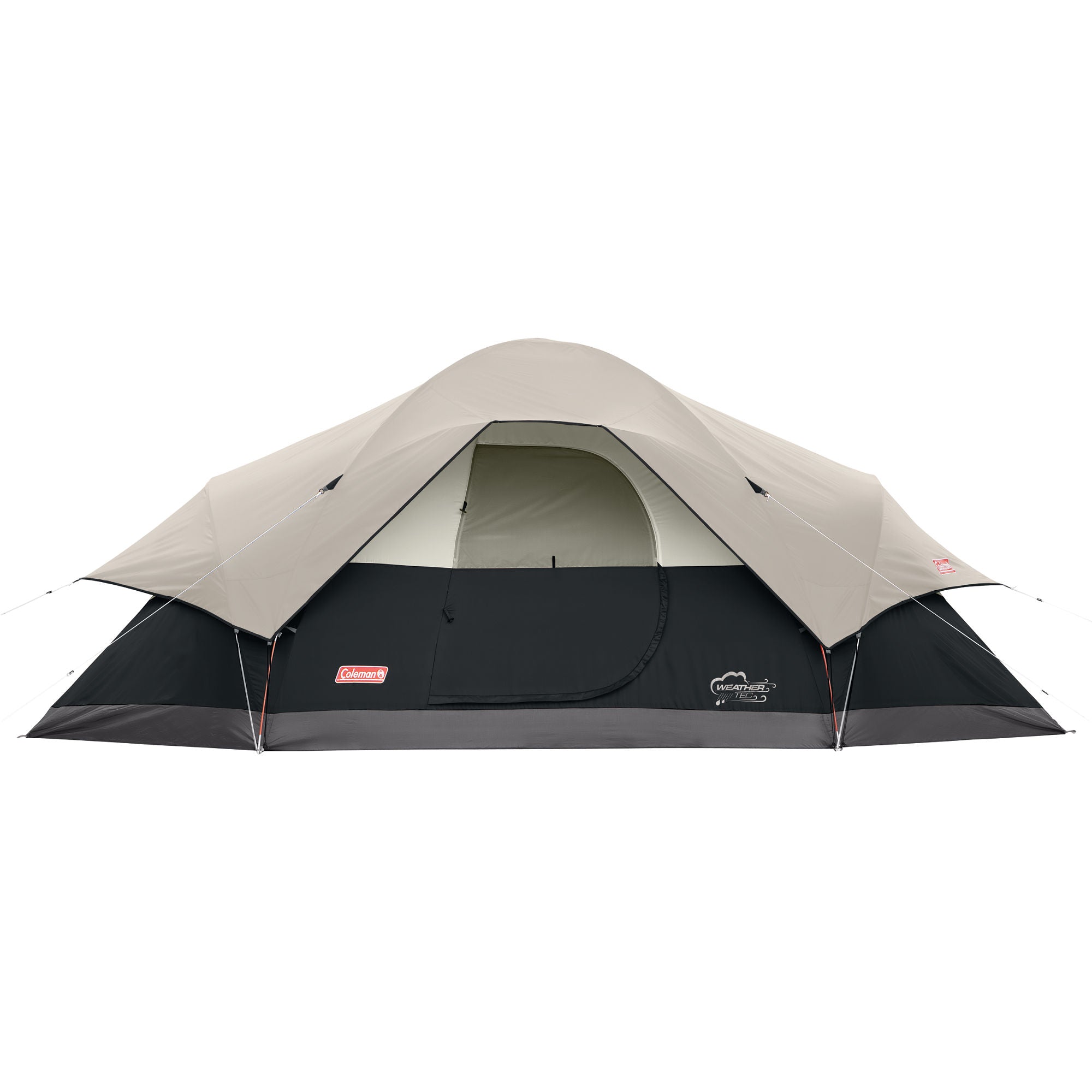 Coleman 8-Person Red Canyon™ Dome Camping Tent | 17ft x 10 ft x 6 ft | Black