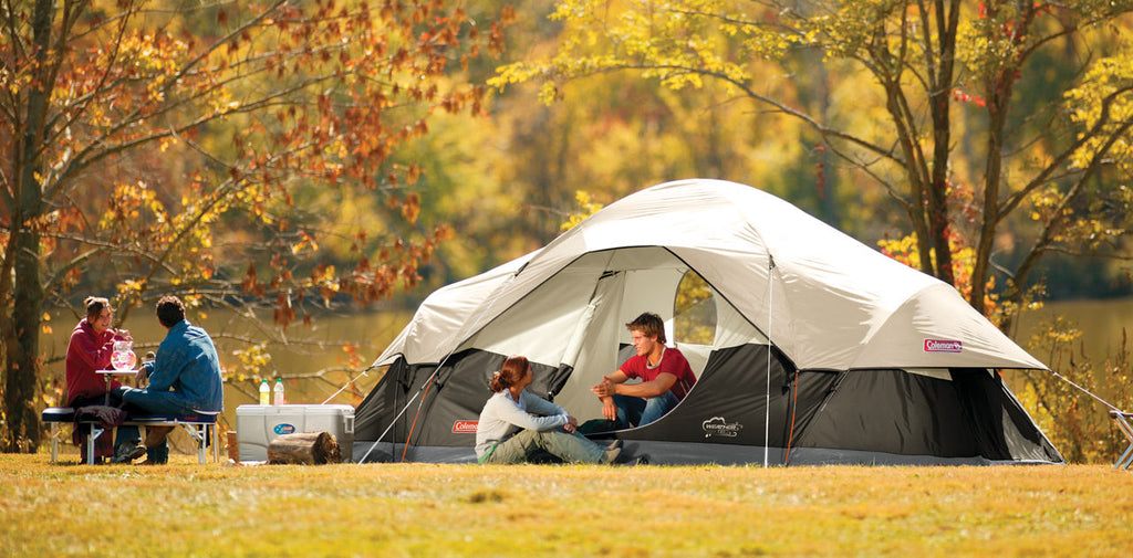 Coleman 8-Person Red Canyon™ Dome Camping Tent | 17ft x 10 ft x 6 ft | Black
