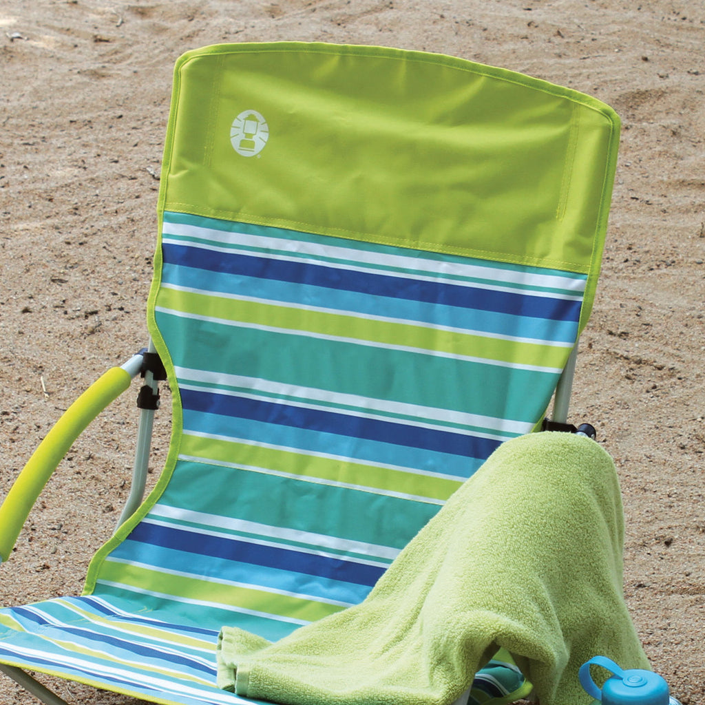 Coleman Utopia Breeze™ Beach Sling Chair | Yellow | Cup Holder | Supports Up To 250 lbs