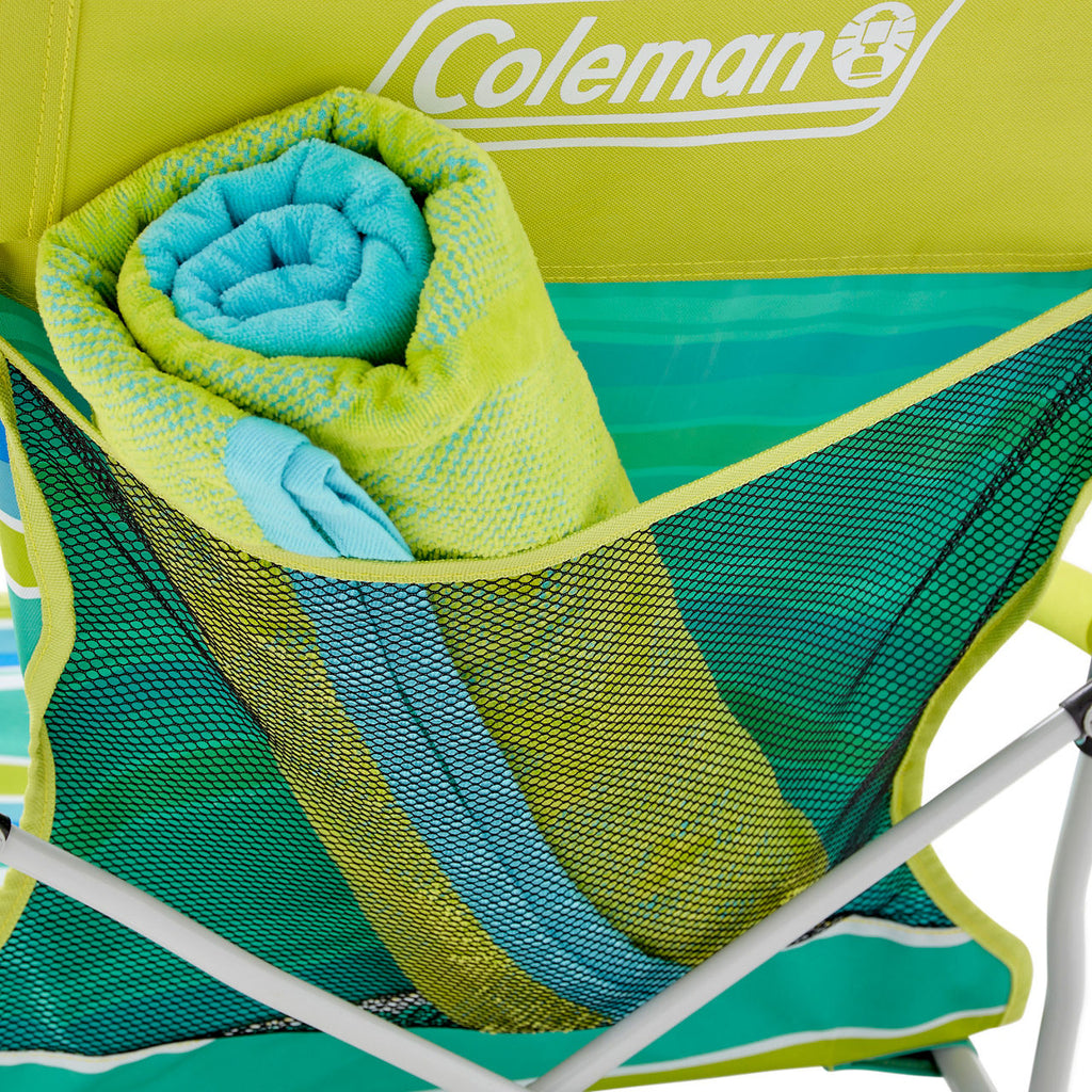 Coleman Utopia Breeze™ Beach Sling Chair | Yellow | Cup Holder | Supports Up To 250 lbs
