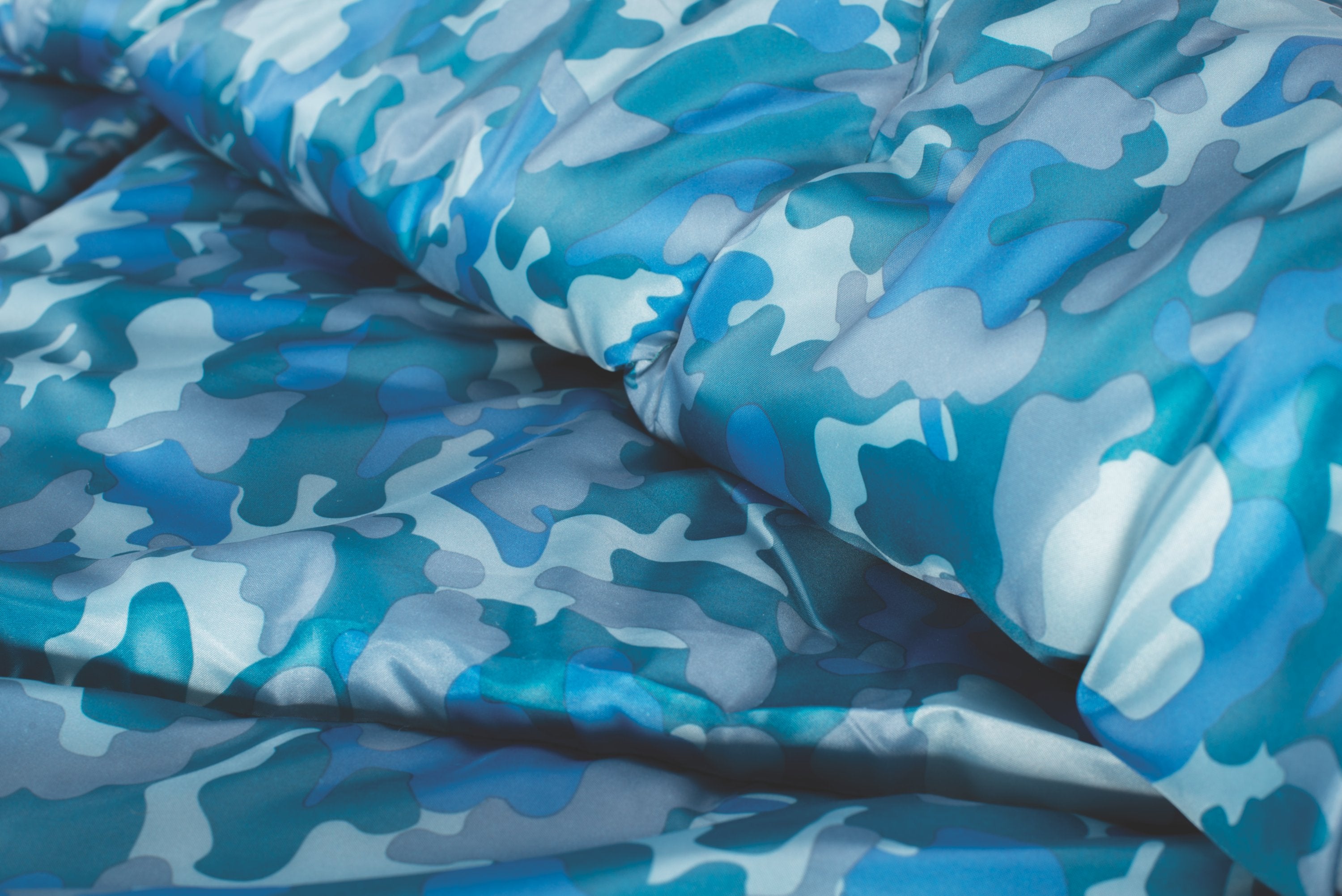 Coleman Kids Camo™ 45°F Youth Sleeping Bag | Blue Camo | 66"l X 26"w,"ecomfeature1"benefitlong":"stay Comfortable