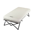 Coleman Airbed Cot - Twin | 74"L x 40"W x 23.5"H,"eComFeature12"BenefitLong":"Carry bag | White | Cup Holder