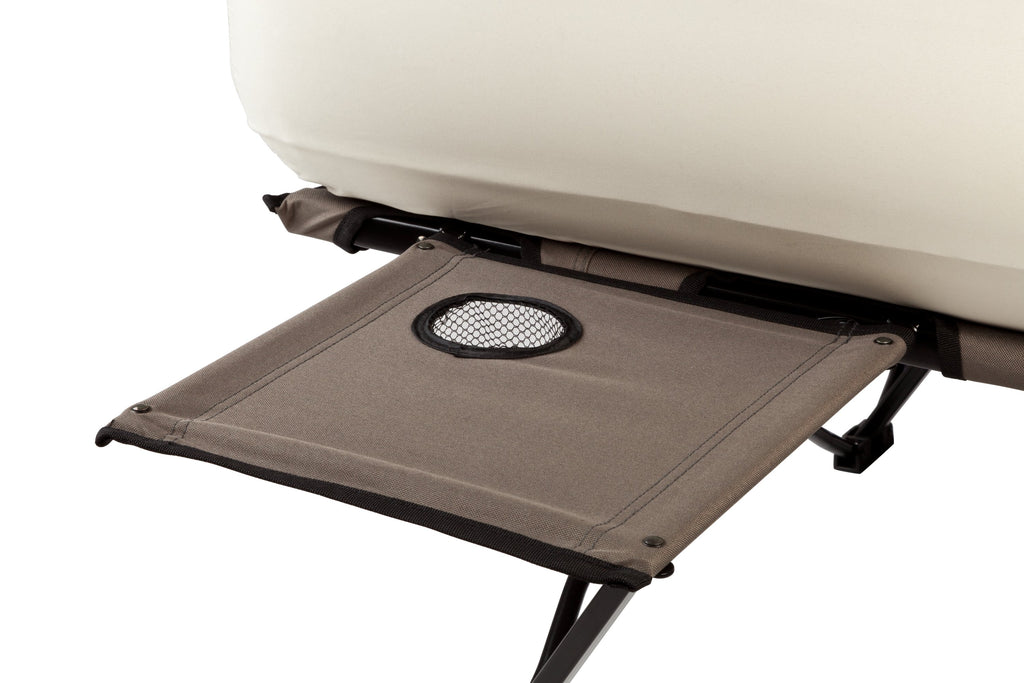 Coleman Airbed Cot - Twin | 74"L x 40"W x 23.5"H,"eComFeature12"BenefitLong":"Carry bag | White | Cup Holder
