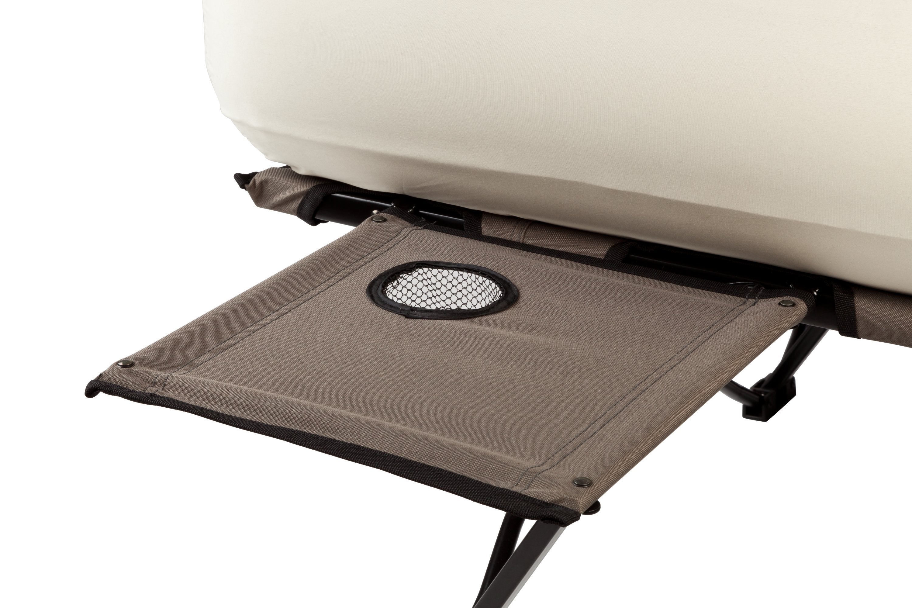 Coleman Airbed Cot - Twin | 74"L x 40"W x 23.5"H,"eComFeature12"BenefitLong":"Carry bag | White | Cup Holder