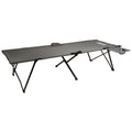 Coleman Pack-Away® Camping Cot with Side Table | Grey | Cup Holder
