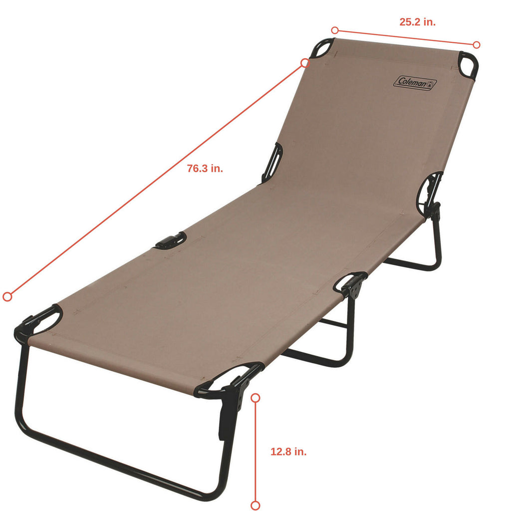 Coleman Converta Cot | 76.3"L x 25.2"W x 12.8"H,"eComFeature6"BenefitLong":"1-year limited warranty | Beige