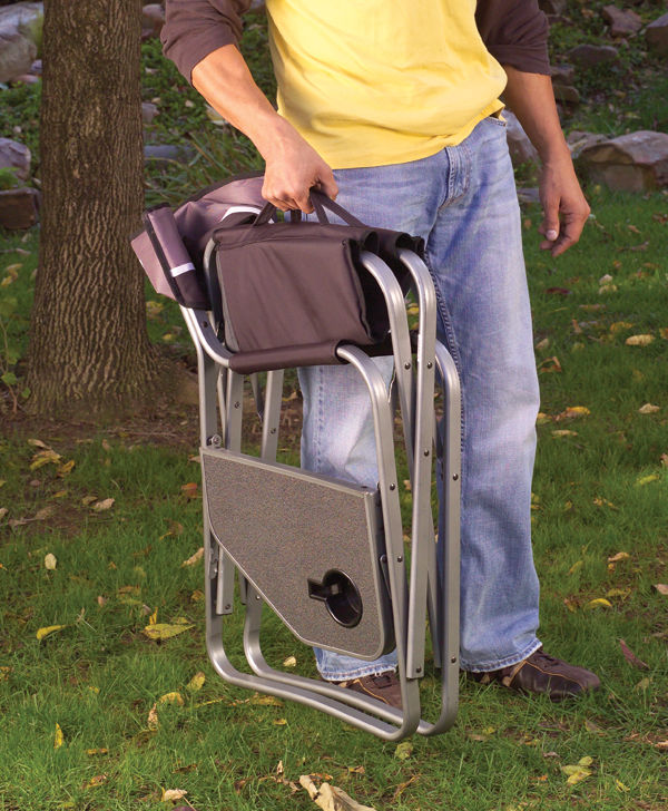 Coleman Aluminum Deck Chair | Black | Cup Holder