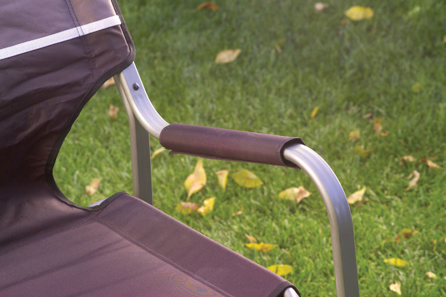 Coleman Aluminum Deck Chair | Black | Cup Holder
