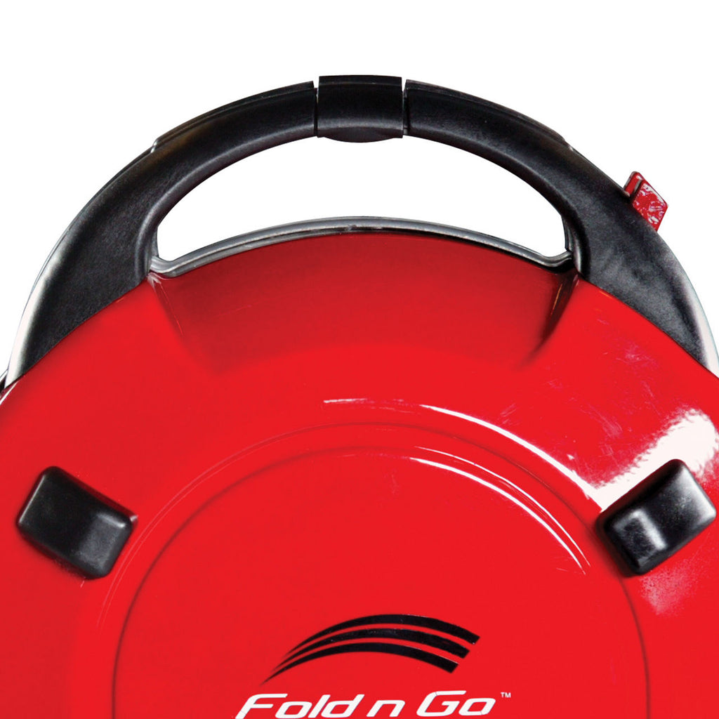 Coleman Fold N Go™ Propane Stove | Red | 10,000-BTUs | 2 Independently Adjustable Burners | Easy Cleaning | Push-Button Ignition
