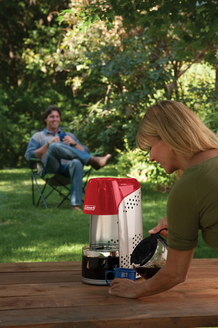 Coleman QuikPot™ Propane Coffeemaker | Black | Push-Button Ignition