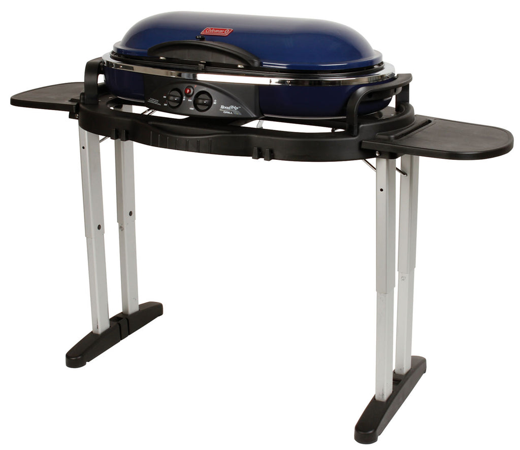 Coleman RoadTrip® LX Standup Propane Gas Grill | Blue | Push-Button Ignition
