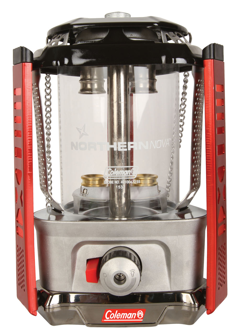 Coleman Northern Nova™ Propane Lantern with Case | Red | Adjustable Brightness | Push-Button Ignition