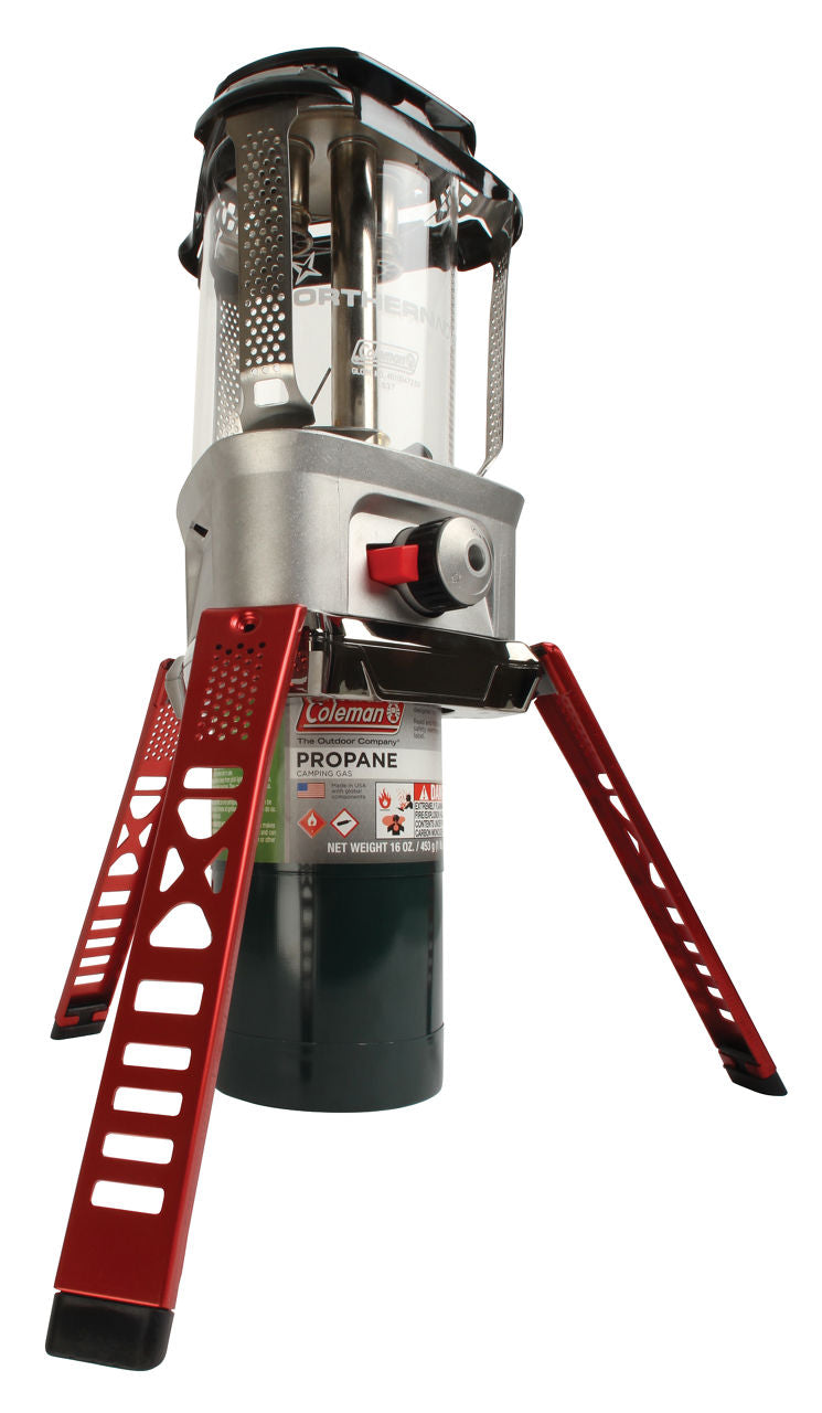 Coleman Northern Nova™ Propane Lantern with Case | Red | Adjustable Brightness | Push-Button Ignition