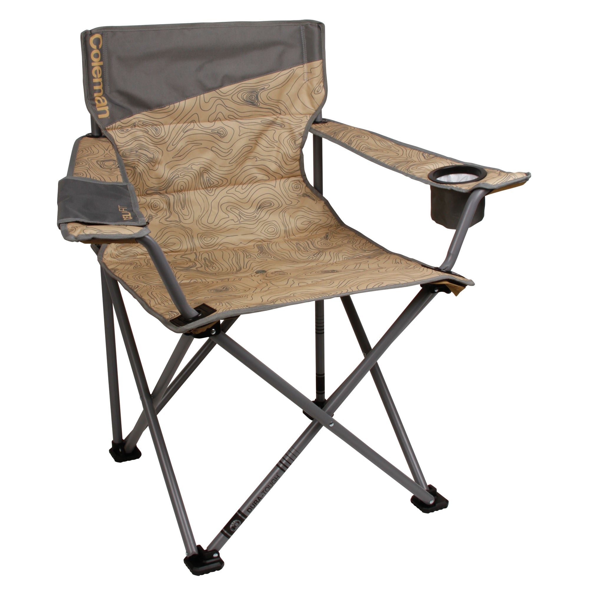 Coleman Big and Tall Camping Chair | Topo | Cup Holder | Strong Steel Frame