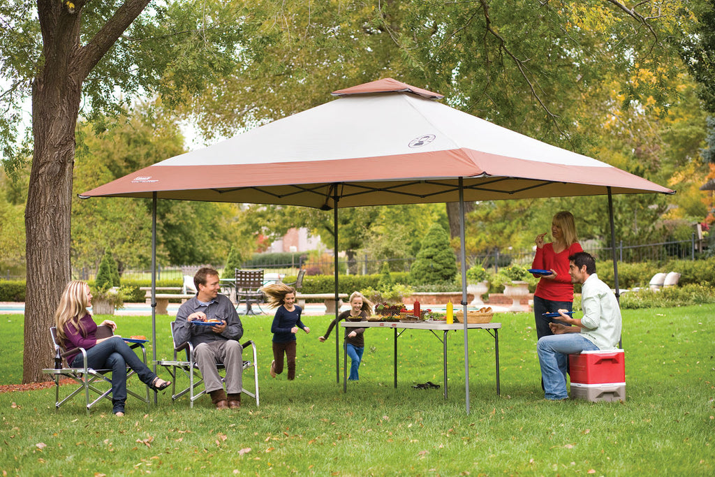 Coleman 13 x 13 Instant Canopy Sun Shelter | Khaki | 13 x 13 ft