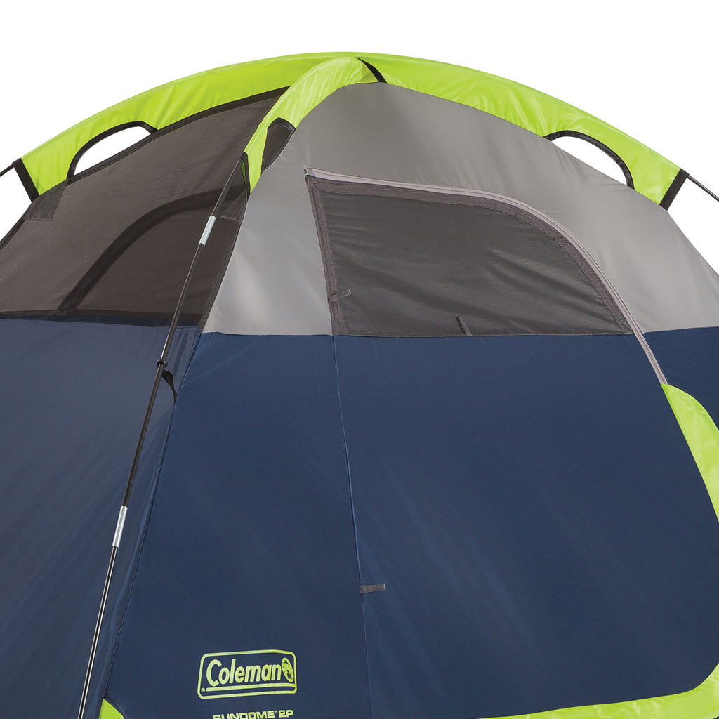 Coleman Sundome® 2-Person Camping Tent | 7 ft x 5 ft | Navy & Grey