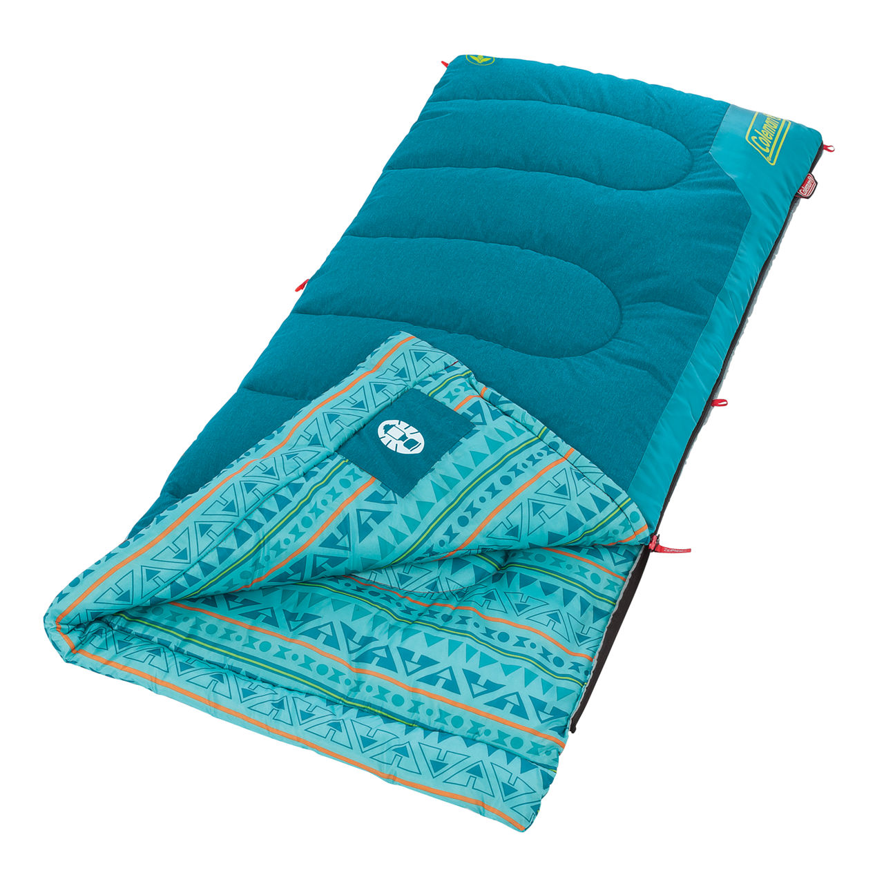 Coleman Kids 50°F Cool-Weather Sleeping Bag | 60 X 26 | Teal