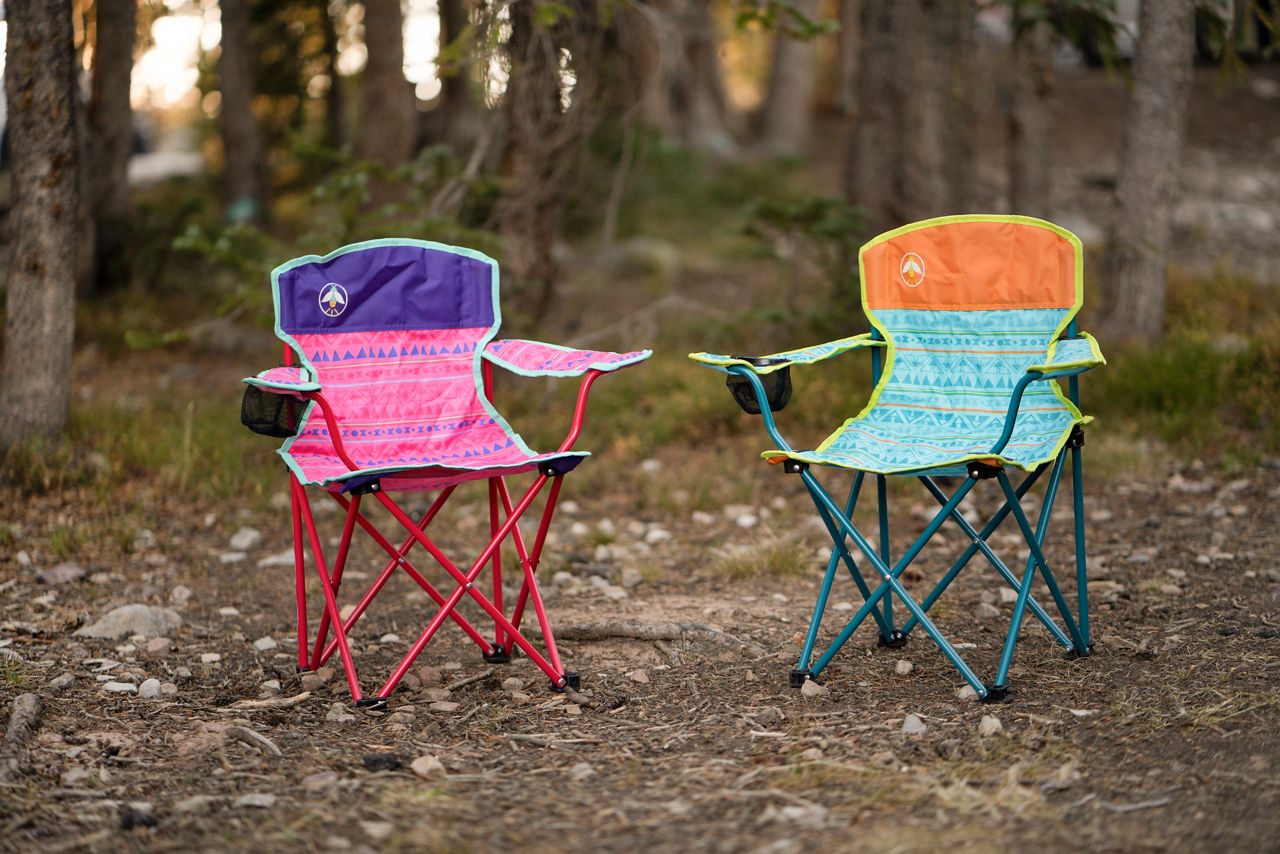 Coleman Kids Quad Chair | Pink | Cup Holder | Strong Steel Frame