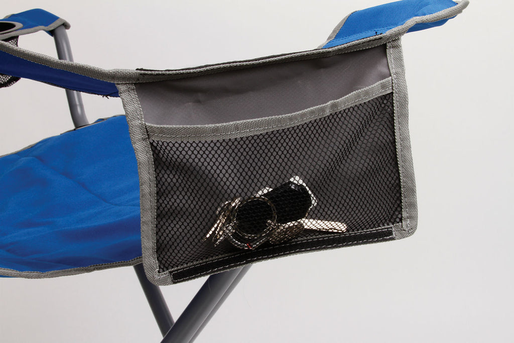 Coleman Big and Tall Camping Chair | Blue | Cup Holder | Strong Steel Frame