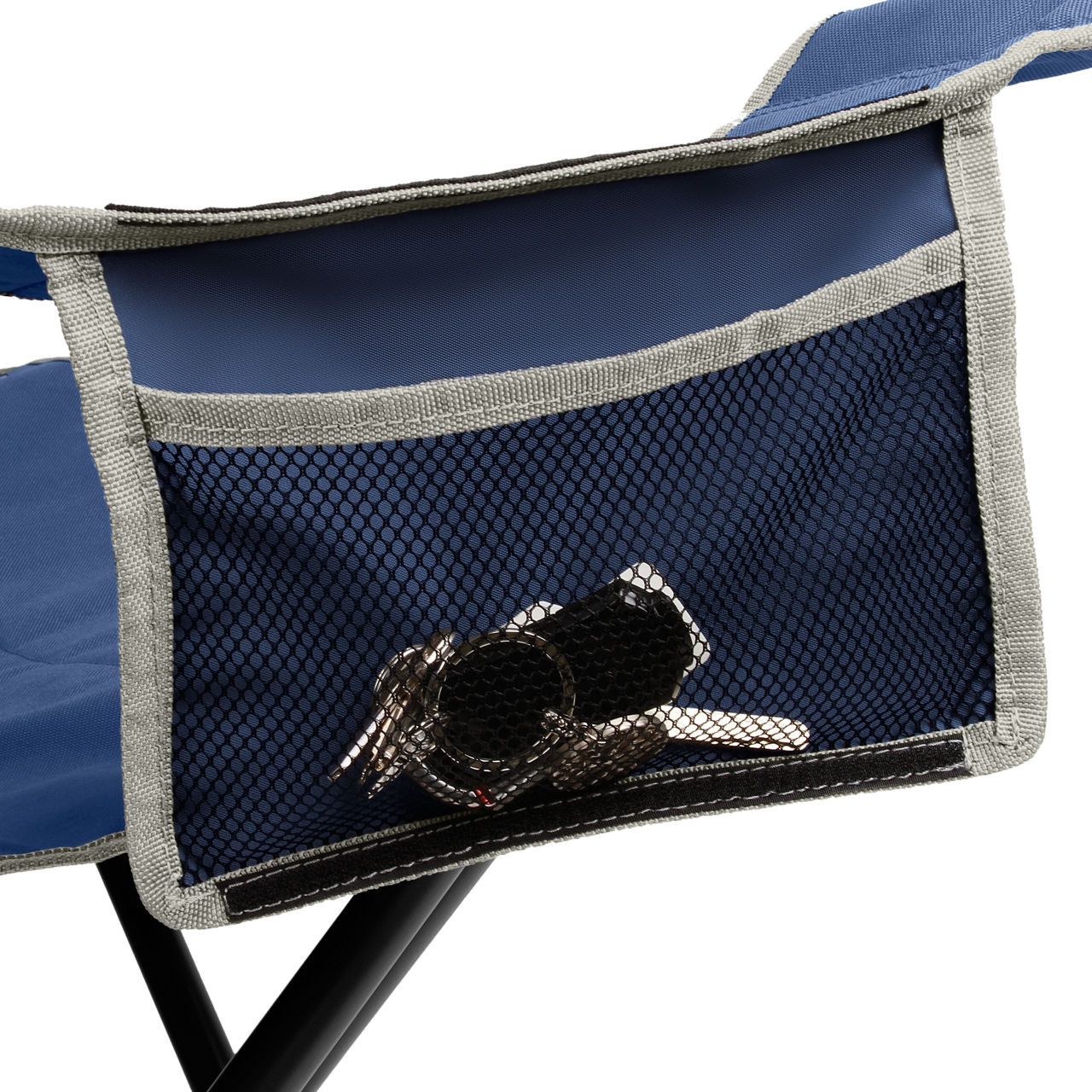 Coleman® Big & Tall Quad Camping Chair | Seat width is 24 | Skyfall Blue | Cup Holder